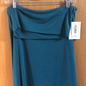 Teal Lularoe maxi skirt size small NWT